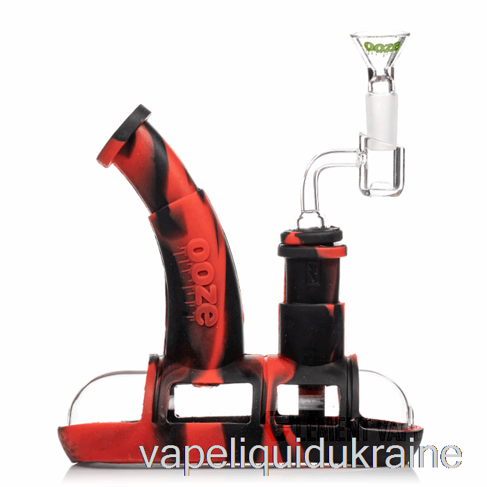 Vape Ukraine Ooze Steamboat Silicone Water Pipe Lava (Black / Red)